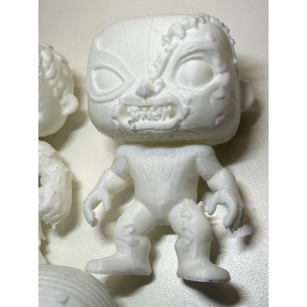 Marvel Custom 3D Printed Figures Pop Zombie Inspired Hulk Spider-Man 3-4 Inch